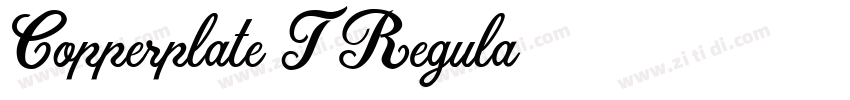 Copperplate T Regula字体转换